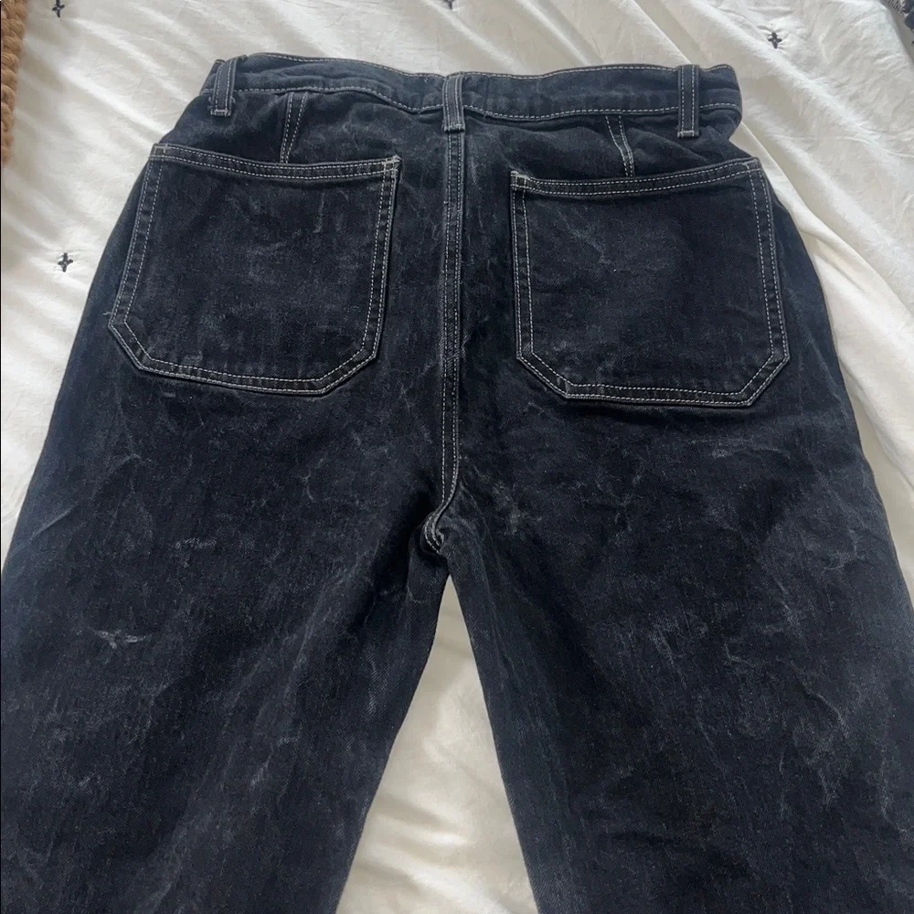 Reformation Alyssa High Rise Wide leg Black Jeans 29 - Picture 10 of 10